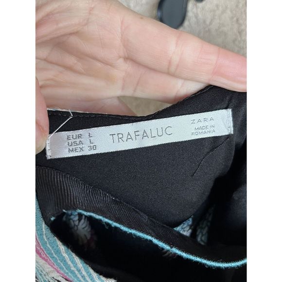 Zara Pineapple Print Dress - Size M - Multicolored - Picture 7 of 9